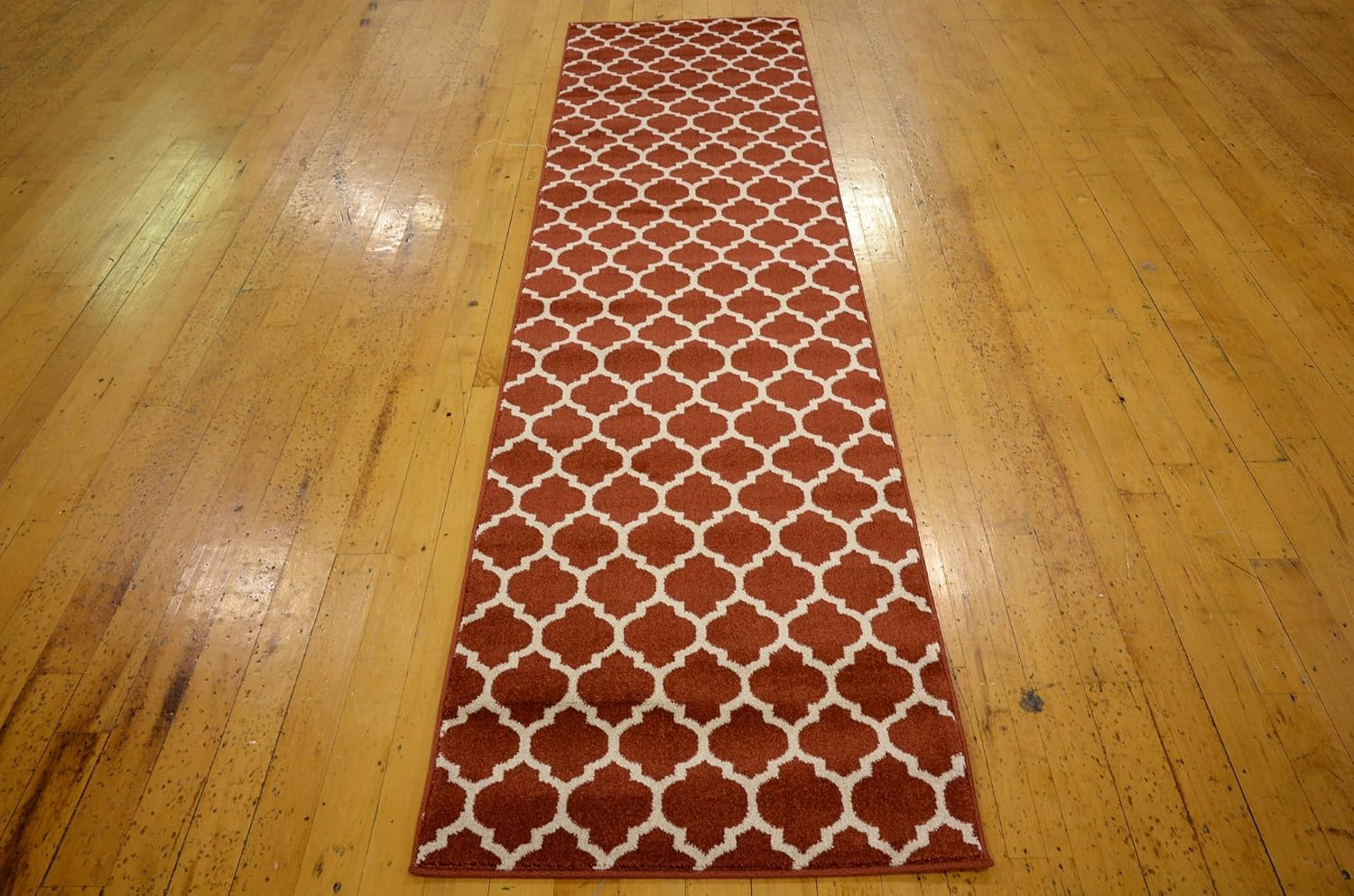 Trellis Philadelphia Red/Beige 2' 7 x 10' 0 Runner Rug