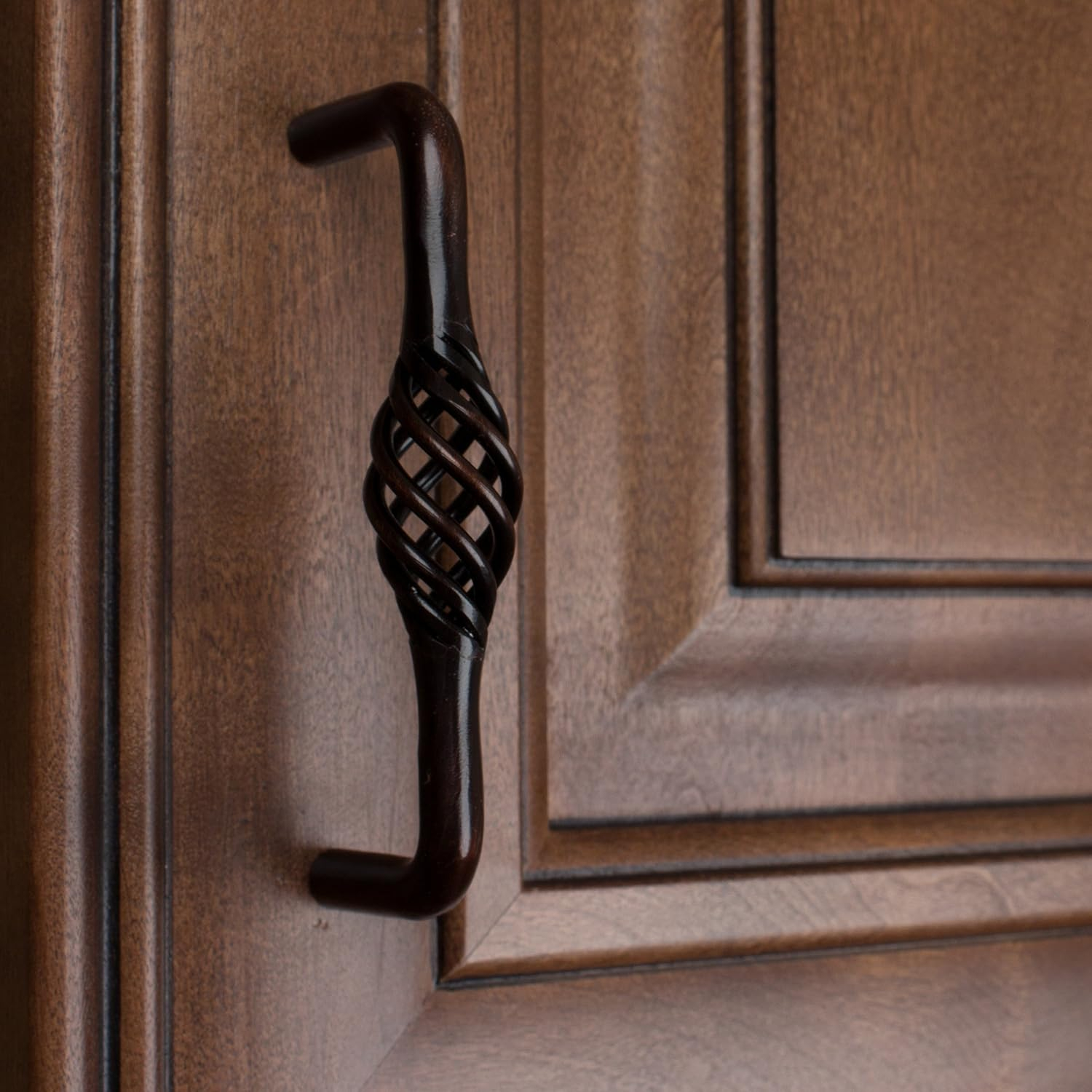 GlideRite Hardware 3022-ORB-10 3.75 inch Cc Oil Rubbed Bronze Birdcage Cabinet Pull 10 Pack