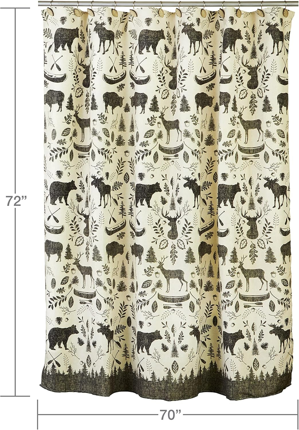 SKL Home by Saturday Knight Ltd. Aspen Lodge Shower Curtain, Taupe