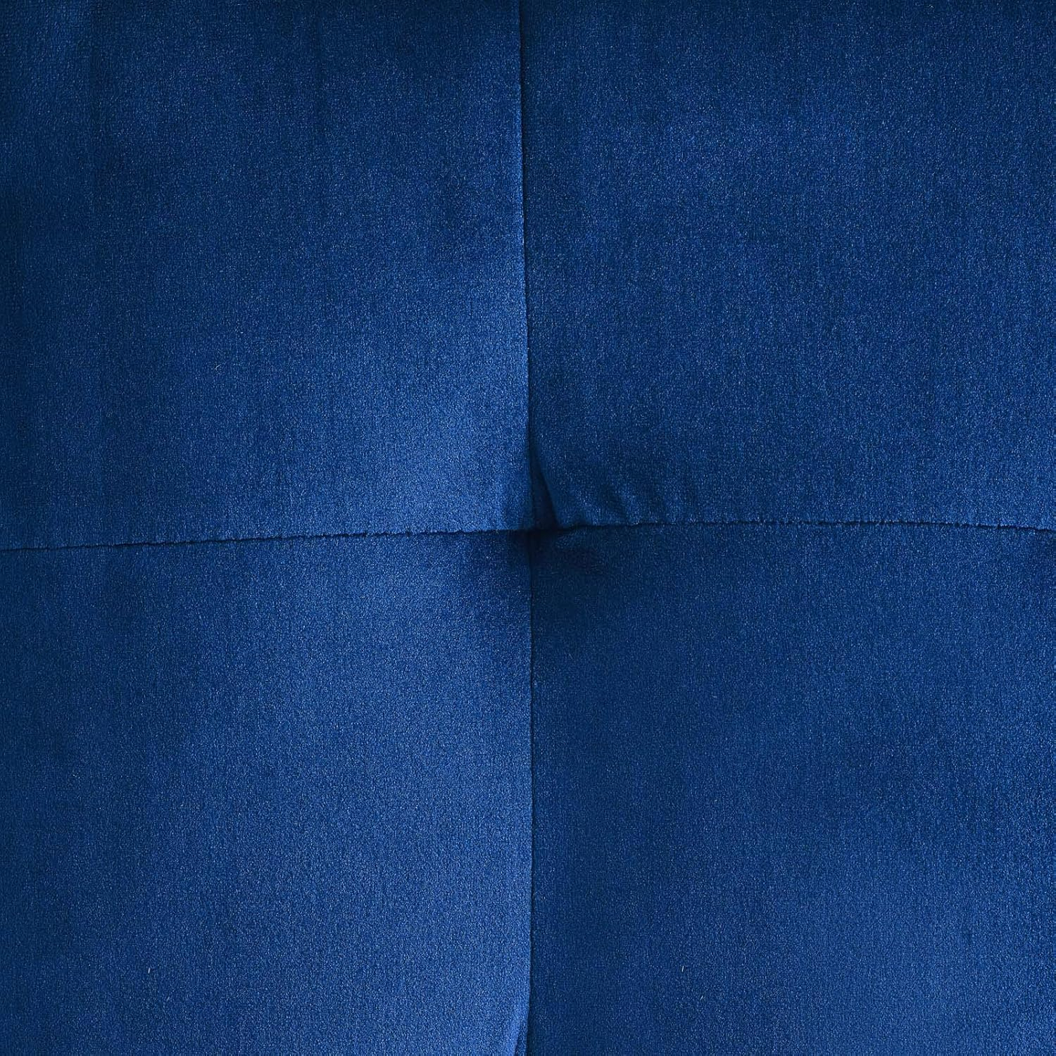 Contour Cube Velvet Ottoman Navy