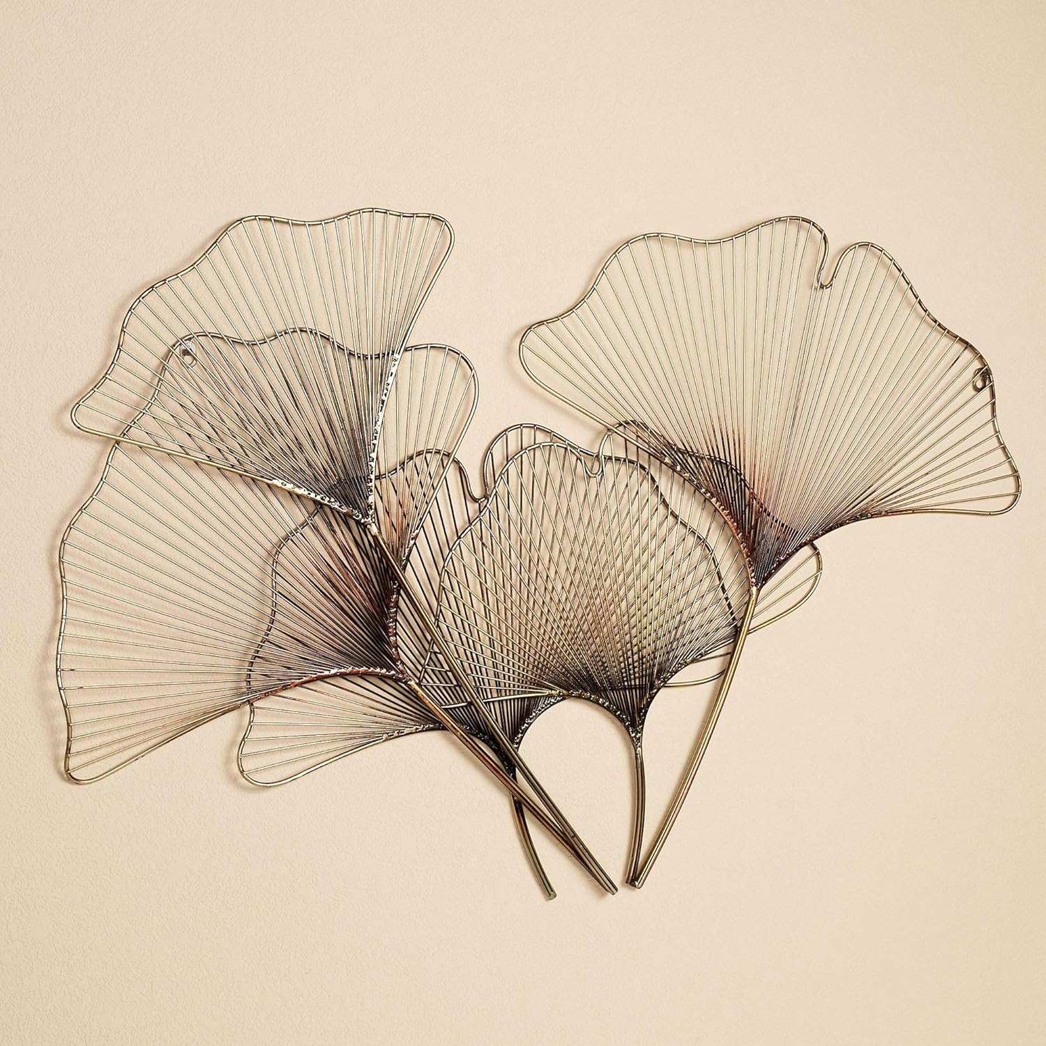 Ginkgo Breeze Wall Sculpture Multi Metallic