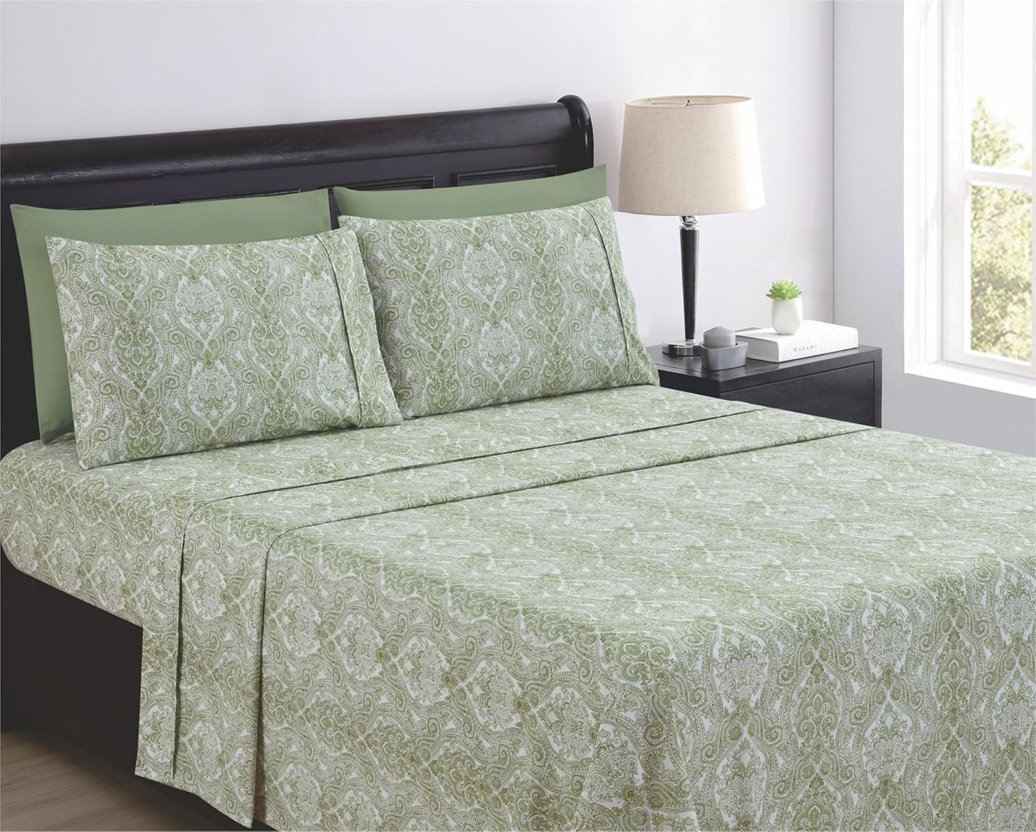 Spirit Linen Sateen Paisley Sheet Set