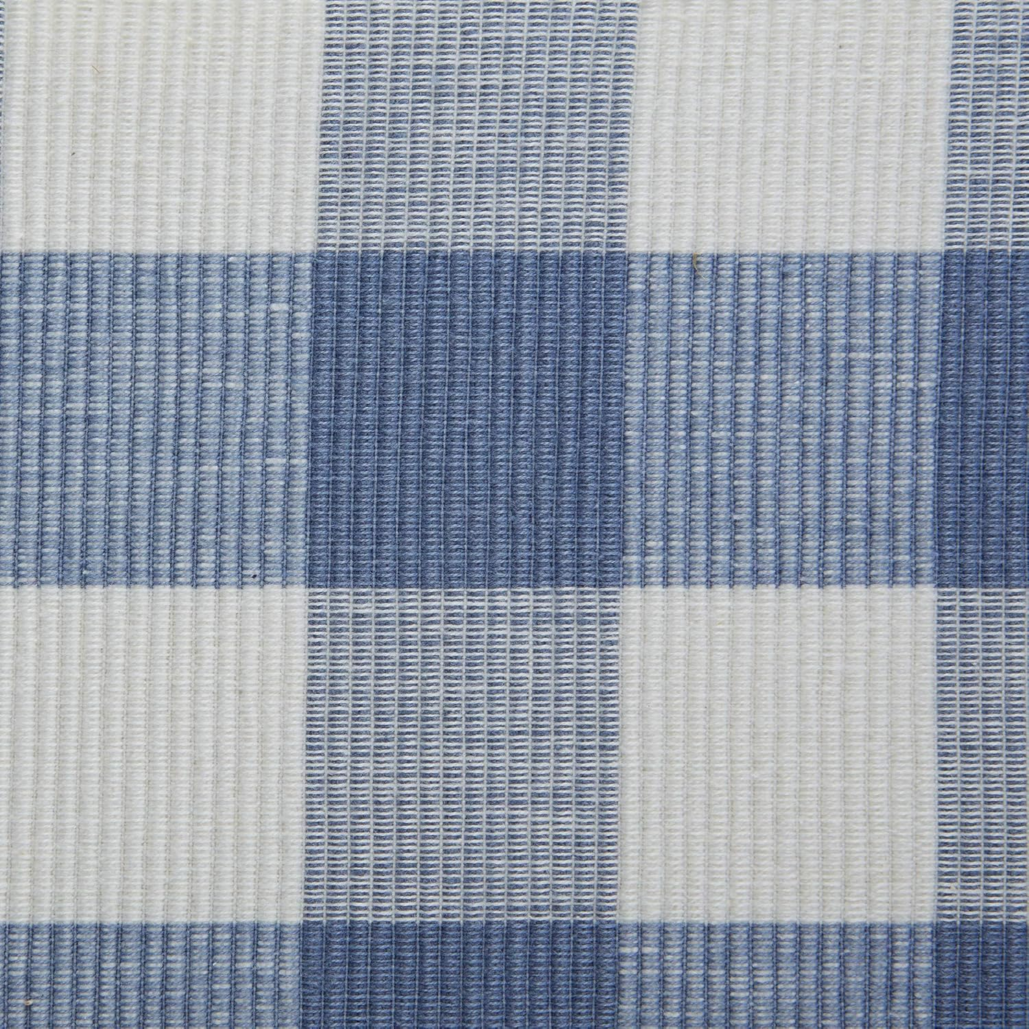 DII Stonewash Blue Buffalo Check Ribbed Placemat (Set of 6)