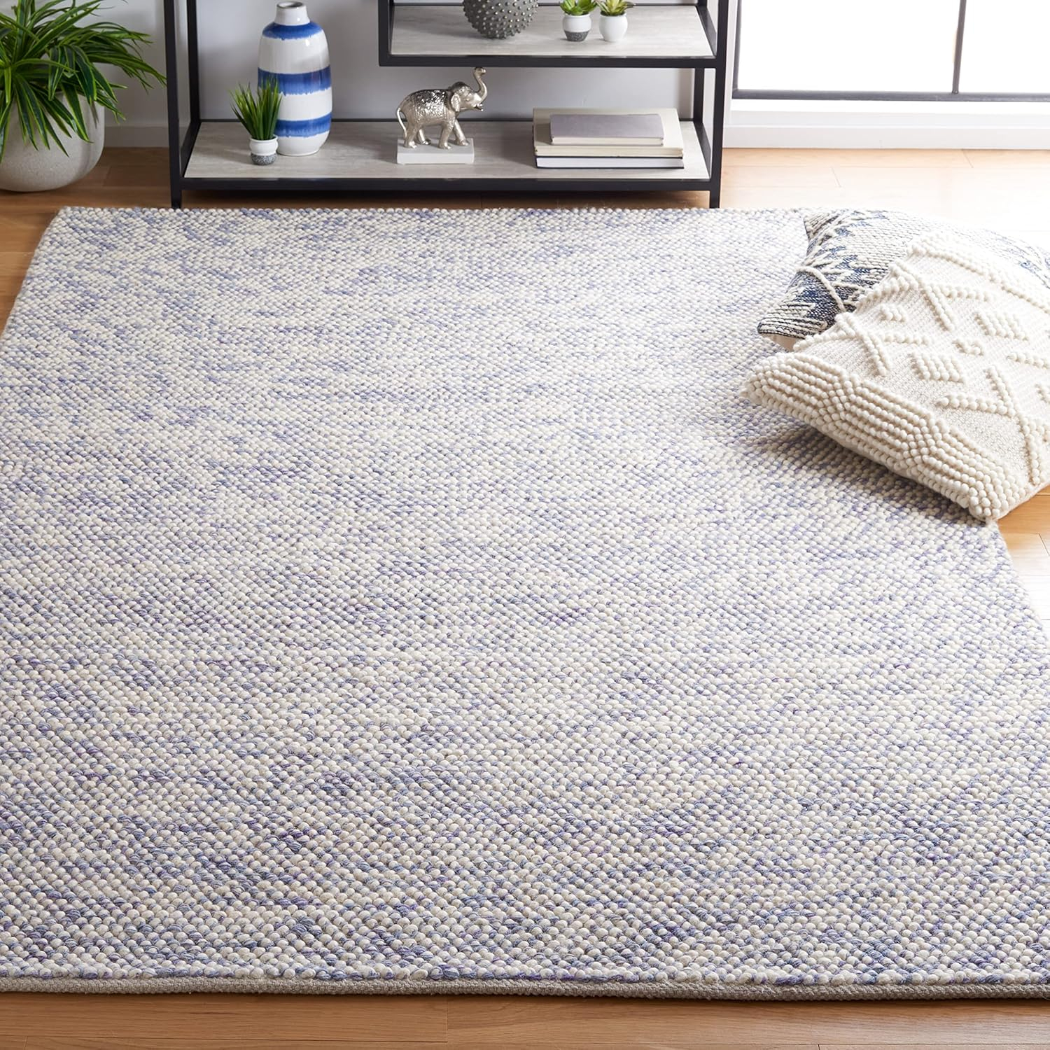 SAFAVIEH Natura Finn Distressed Area Rug, Beige/Ivory, 5' x 8'