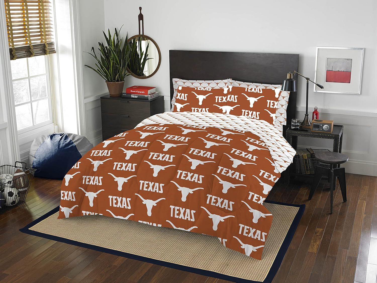 Texas Longhorns Full Bed in a Bag Set with Pillow Sham