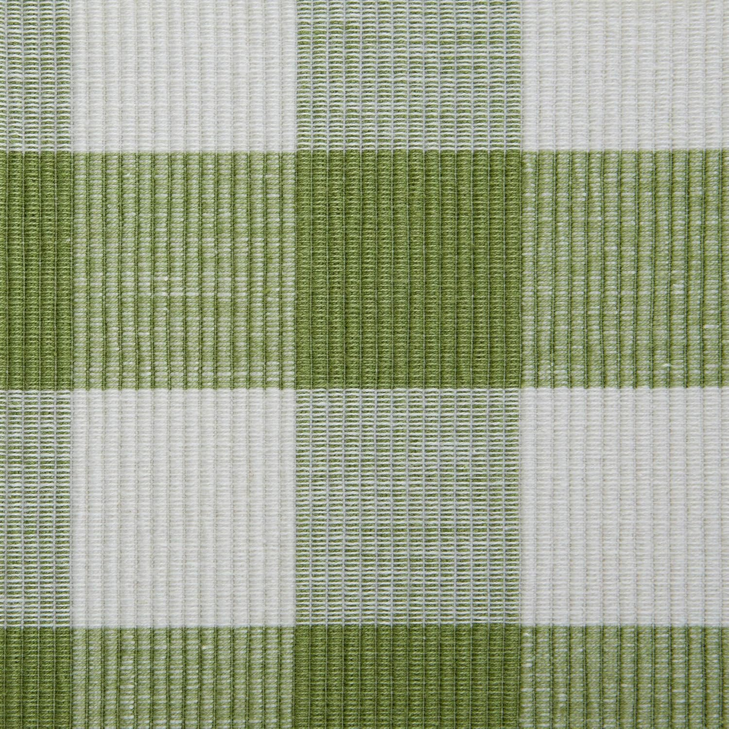 DII Antique Green Buffalo Check Ribbed Placemat (Set of 6)