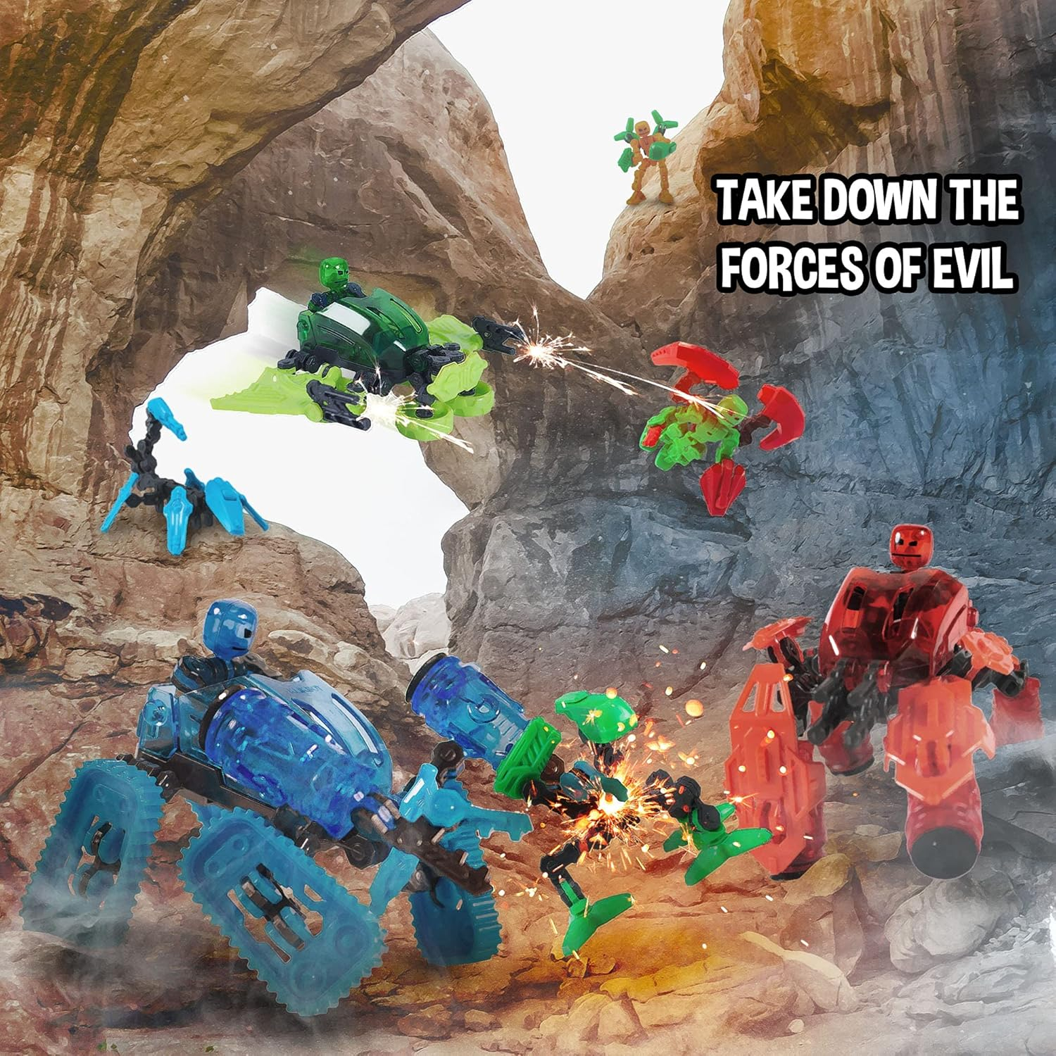 Zing Klikbot Megabots - Create Stop Motion Animation, for Ages 8 and Up - Drifter (Green)