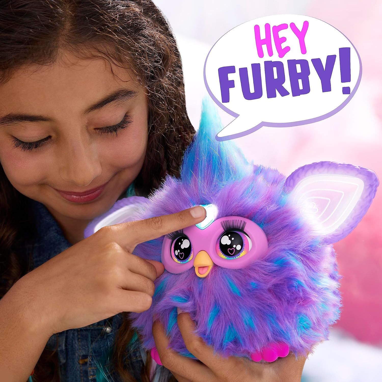 Furby Purple Plush Toy, Voice Activated, 15 Fashion Accessories, Interactive Toys, Ages 6+