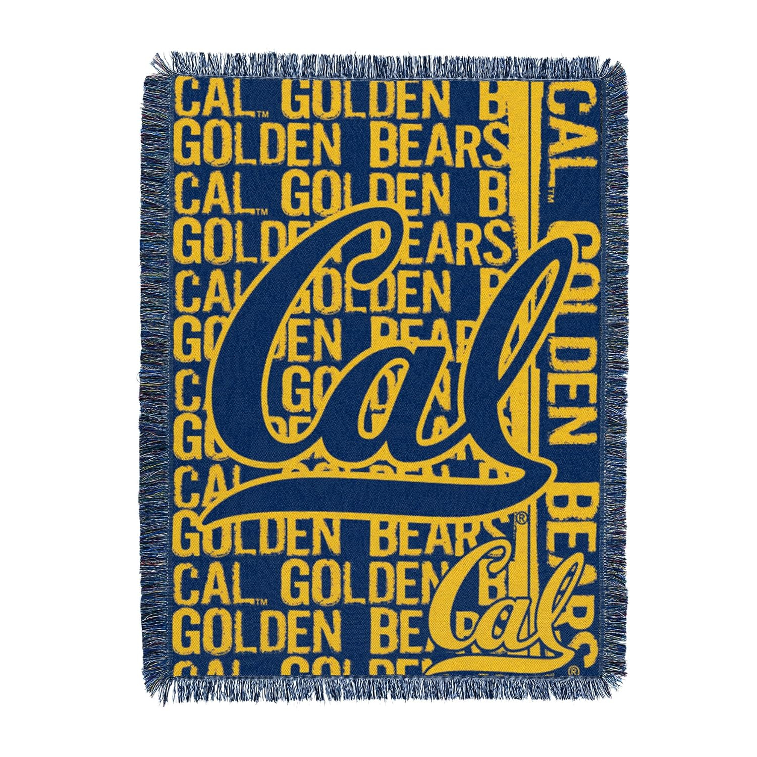 Northwest NCAA California Berkeley Jacquard Throw Blanket, College Sports Fan Decor, 46x60 Inches