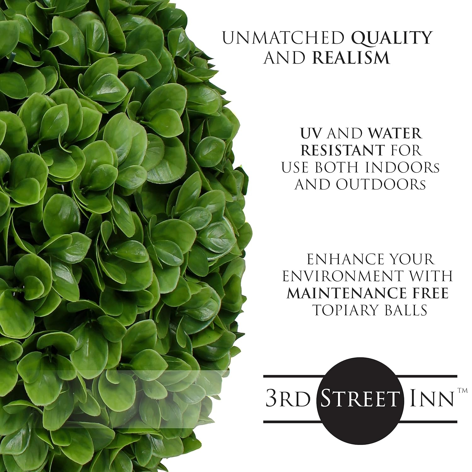 XXL Green Plastic Topiary Ball Centerpiece, 21"