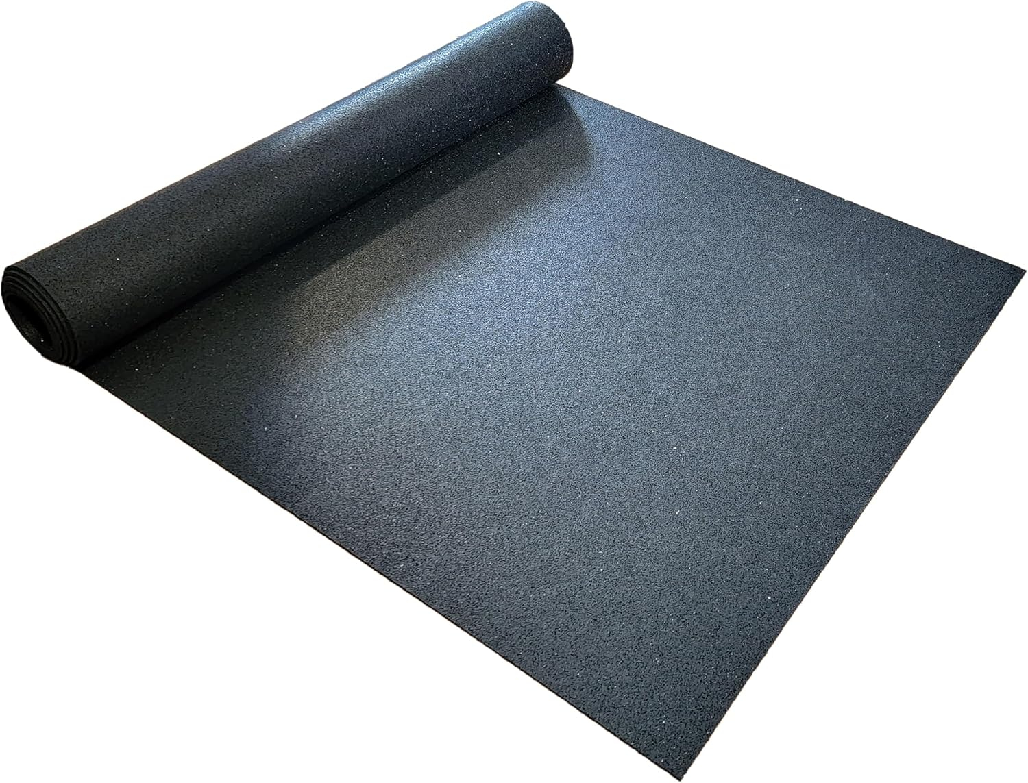 Rubber King Multi-Purpose Exercise Mat - 100% Recycled Thick Rubber Mat for Home Gym Flooring, Non-Slip, Low-Odor Durable Workout Mat for Indoor/Outdoor, Shoe-Friendly