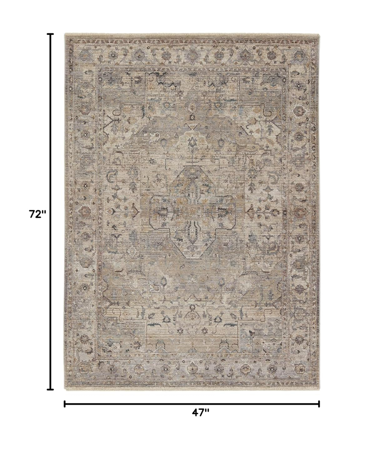 Jaipur Living Soft 4x6 Area Rug, Boho, Tan/Cream