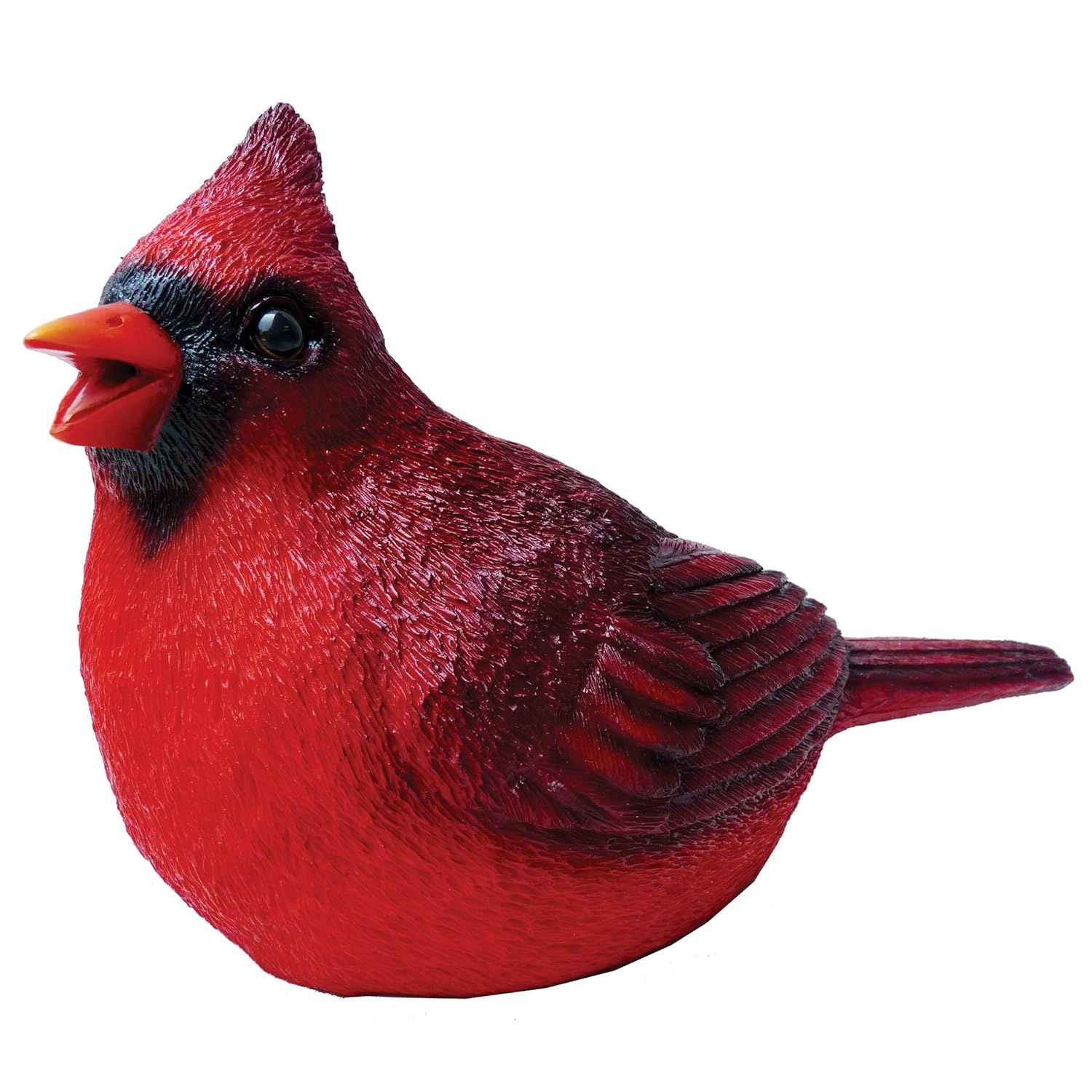 BFG Supply Chirper Cardinal Statue by Michael Carr Designs - Outdoor Bird Figurine for Gardens, patios and lawns (80035), Red