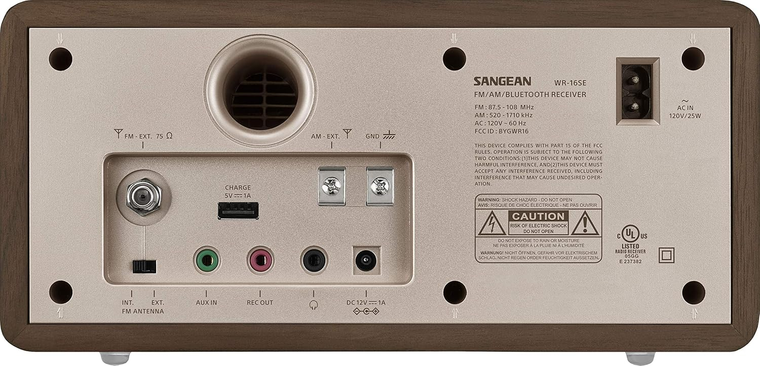 Sangean WR-16SE WR-16 45th Anniversary Special Edition AM/FM Wooden Cabinet Radio with Bluetooth