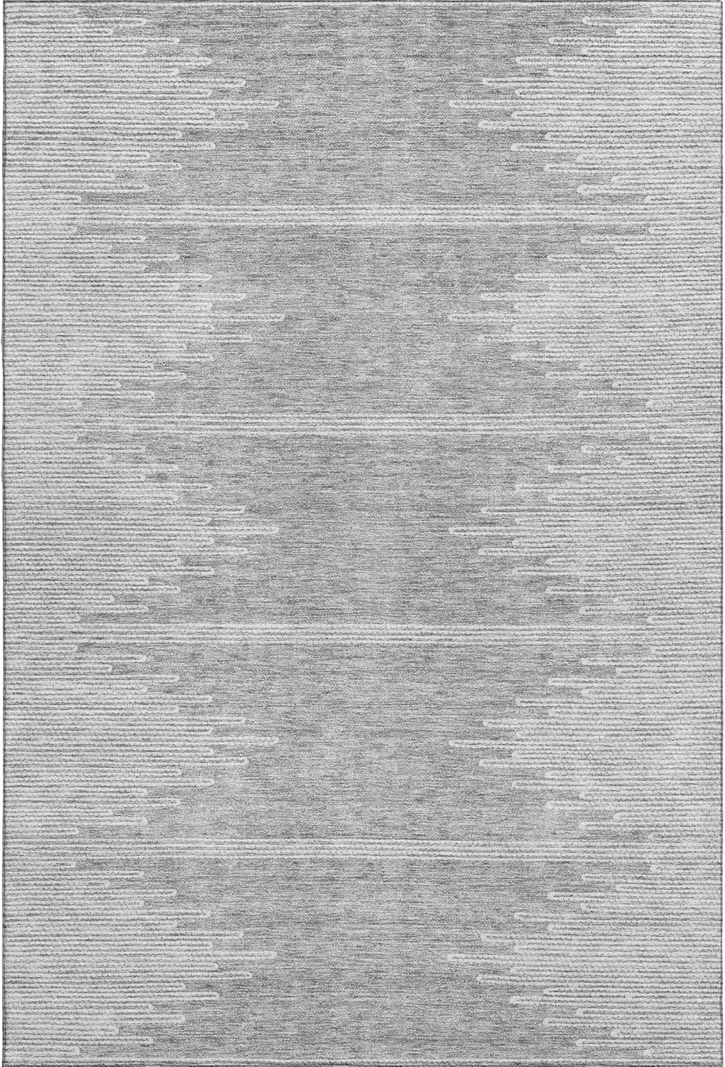 Addison Rugs Mayfield AMF647 Gray 2'6" x 3'10" Indoor Premium Machine Washable Rug, Silky Soft, Easy Clean, Non Shedding, Bedroom, Living Room, Dining Room, Kitchen, Patio Rug