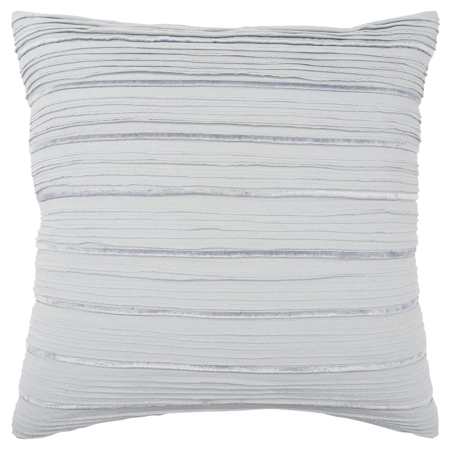Rizzy Home | T14023 | Poly Fill Decorative Pillow | 20"x20" Light Blue Stripe