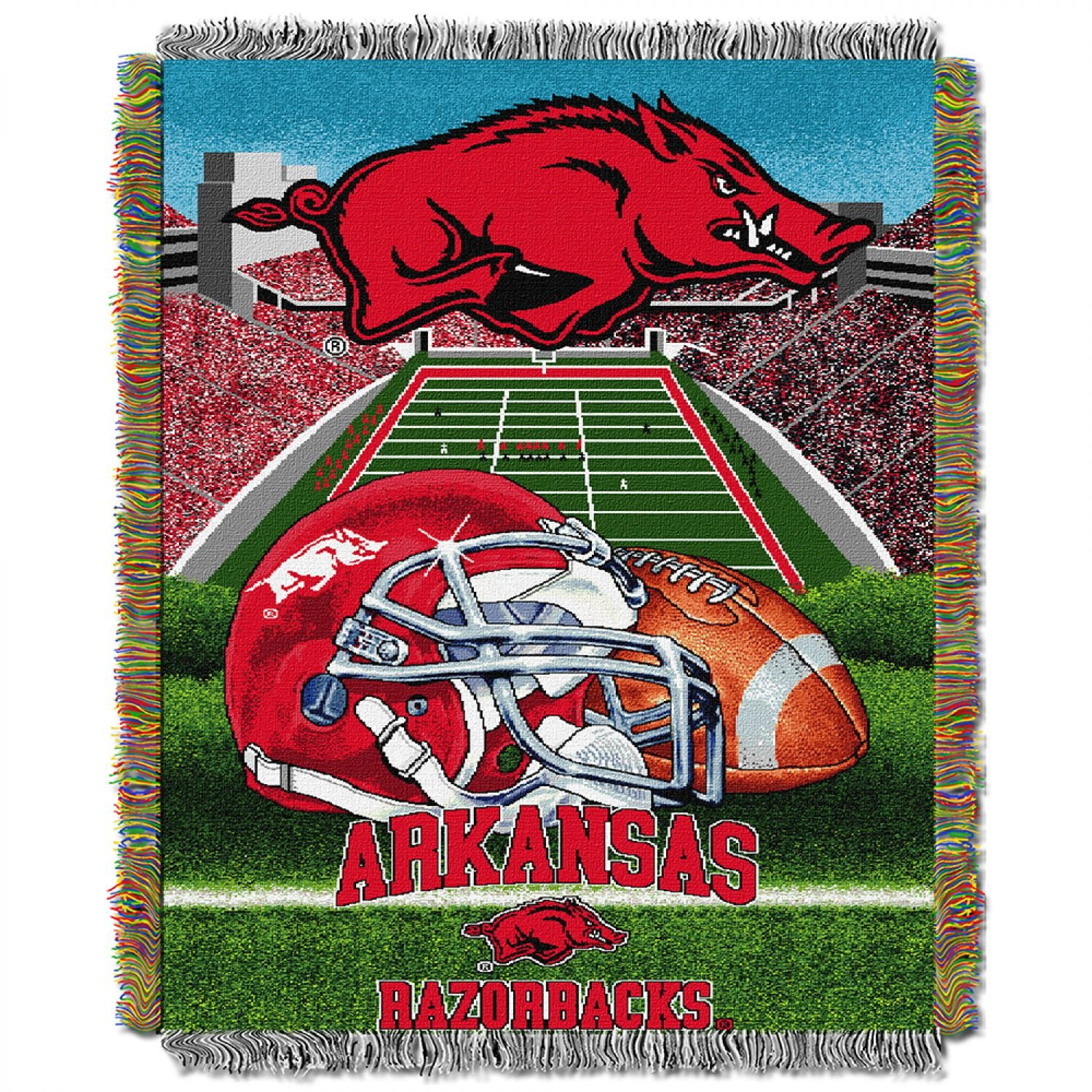 Northwest Co. NCAA Throw Blanket, Homefield Advantage College Sports Decor, 48x60 Inches