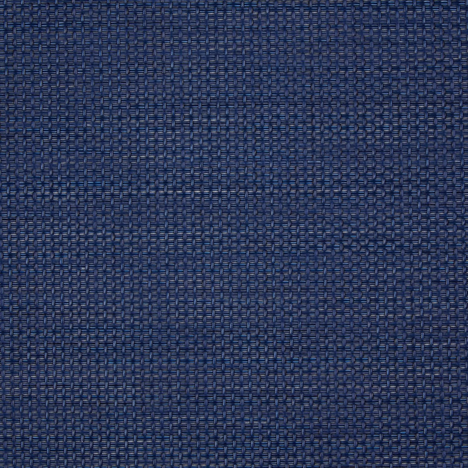 Nautical Blue Solid Round Polyester Table Placemat (Set of 6)