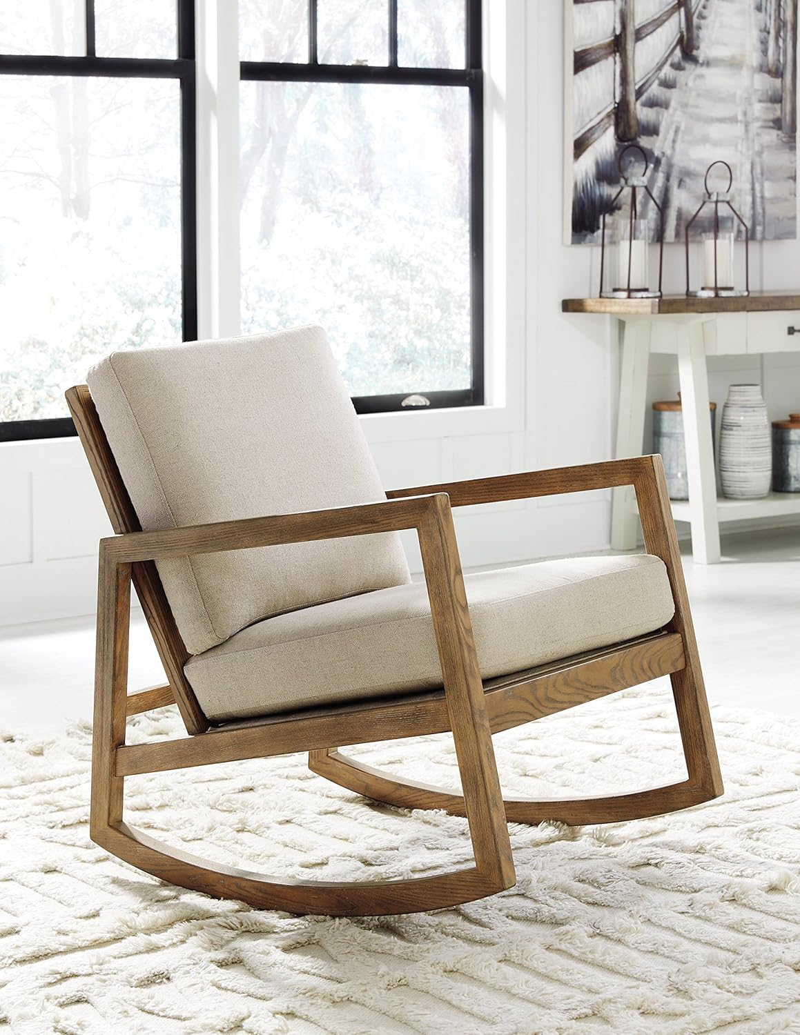 Signature Design by Ashley Casual Novelda Rocker Accent Chair  Neutral