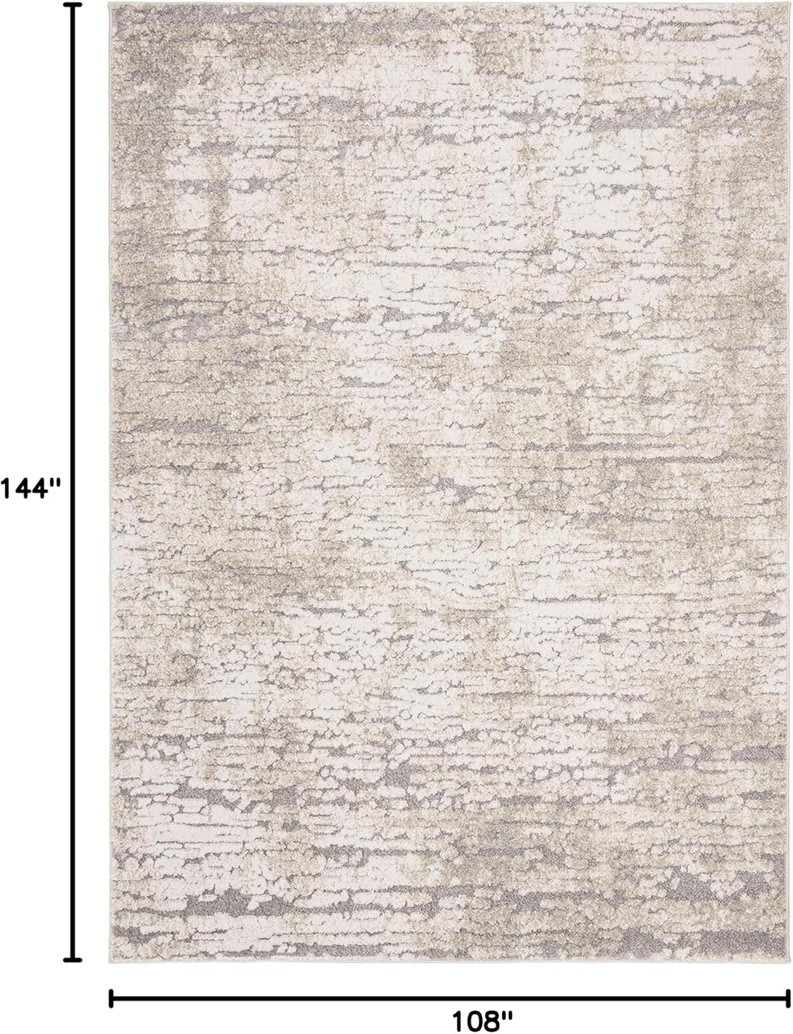 SAFAVIEH Spirit Annabelle Abstract Overdyed Area Rug, Taupe/Ivory, 9' x 12'
