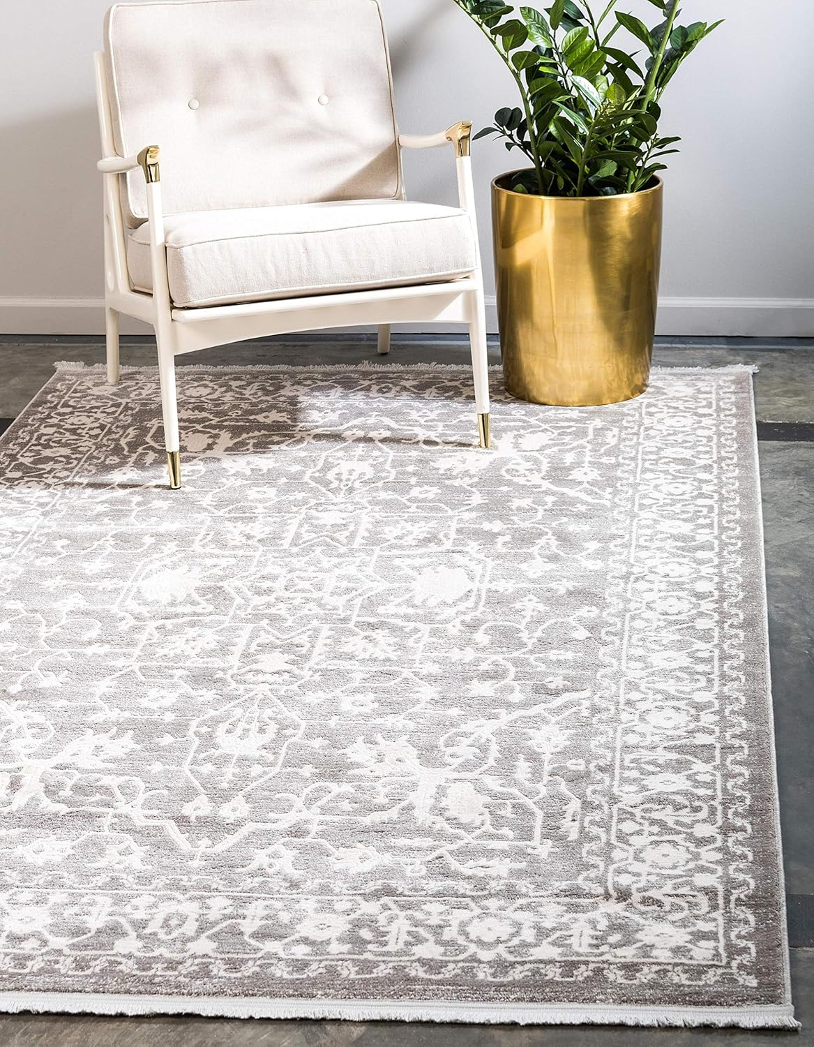 New Classical Olympia Gray 8' 0 x 10' 0 Area Rug