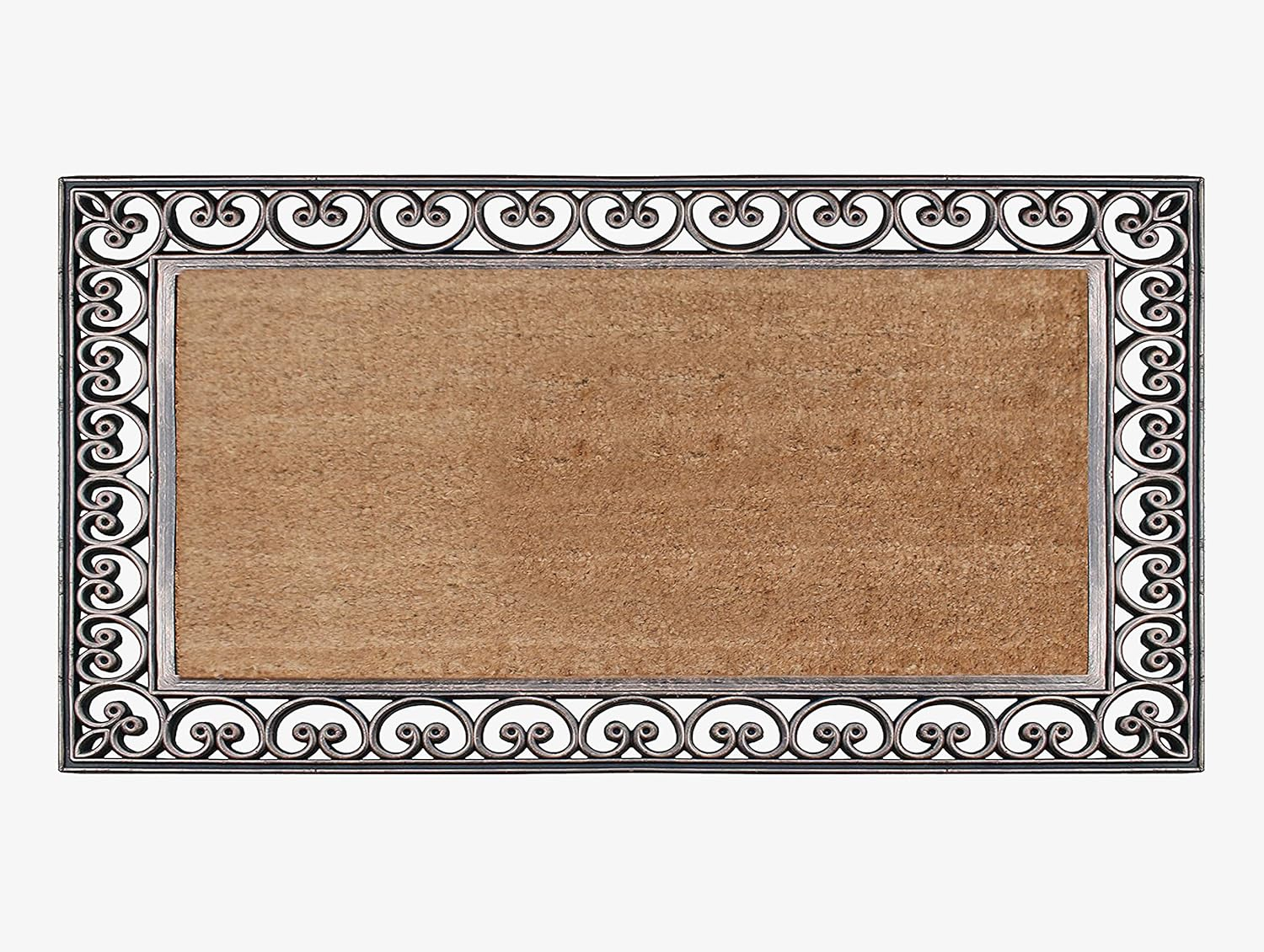 A1HC Natural Coir & Rubber Door Mat, 30"x48" – Thick, Durable, Heavy Duty, Anti-Shed, Fade-Resistant, Long-Lasting Outdoor Entrance Large Doormat for Front Porch