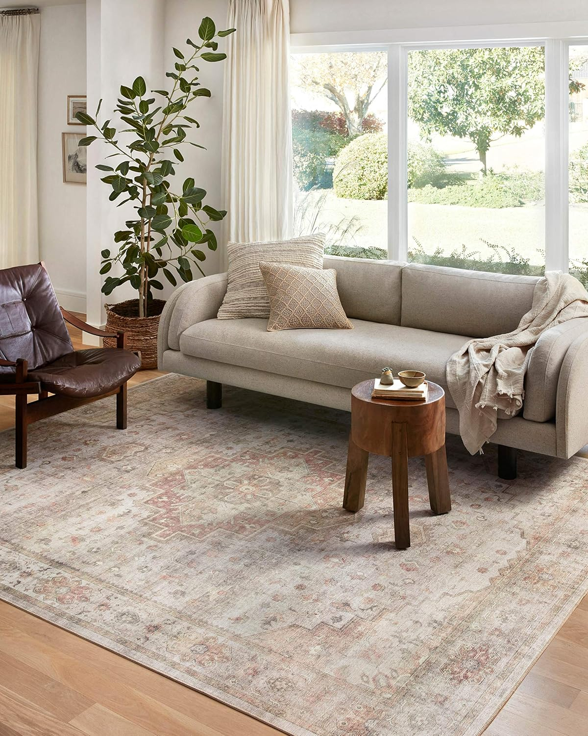 Loloi II Heidi Collection HEI-02 Sage / Multi, Oriental Area Rug 2'-6" x 11'-6"
