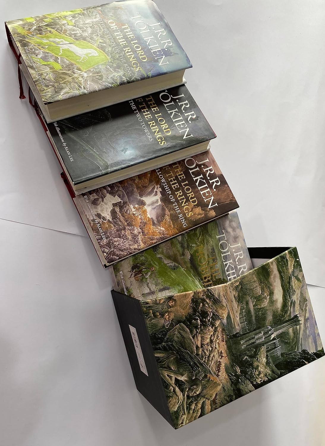 The Hobbit & the Lord of the Rings Illustrated by Alan Lee Box Set - by  J R R Tolkien (Hardcover)