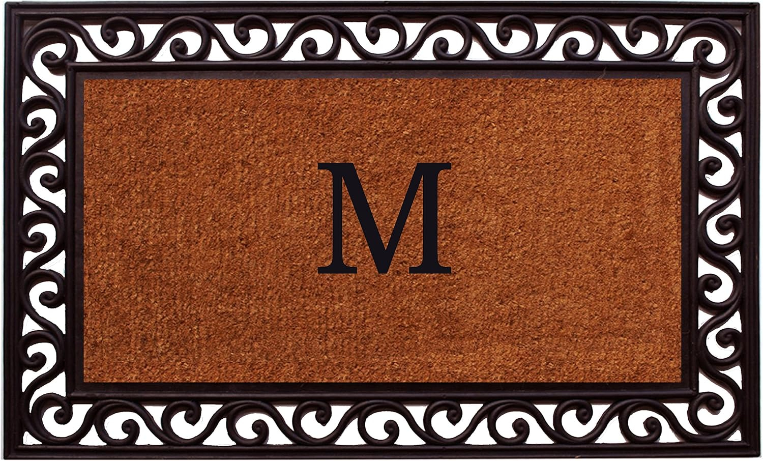 Calloway Mills Rembrandt Monogram Outdoor Doormat 22" x 36" (Letter M)