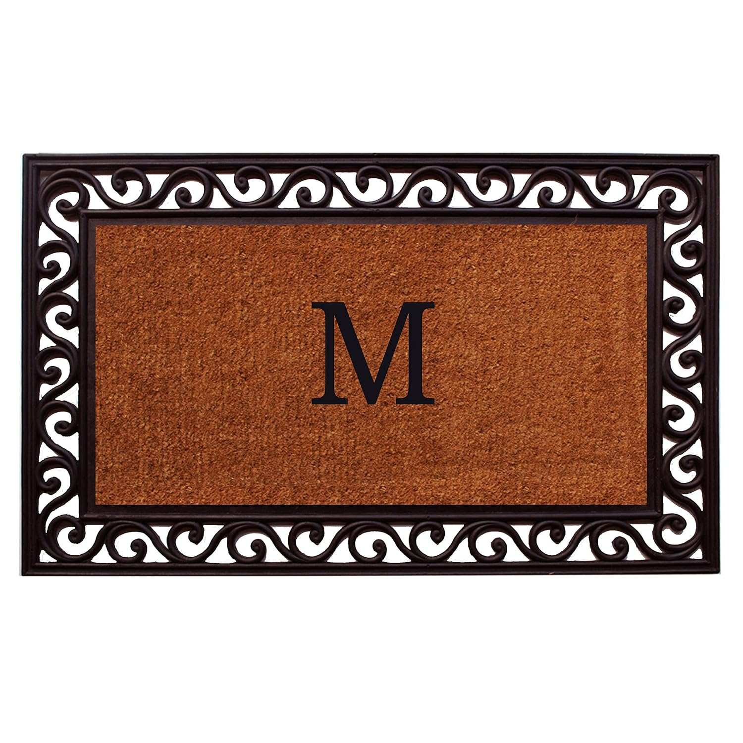 Calloway Mills Rembrandt Monogram Outdoor Doormat 22" x 36" (Letter M)