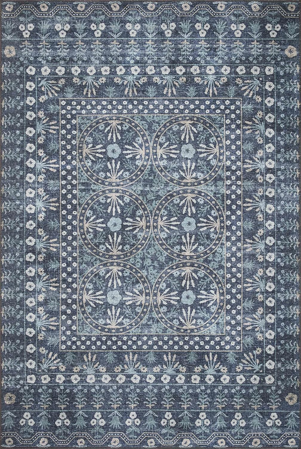 Rifle Paper Co. x Loloi Maison Rosette Blue Rug