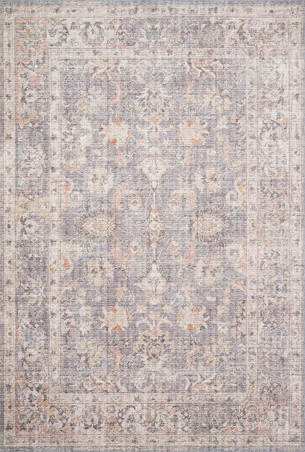 Skye Grey and Apricot Reversible Wool Runner Rug