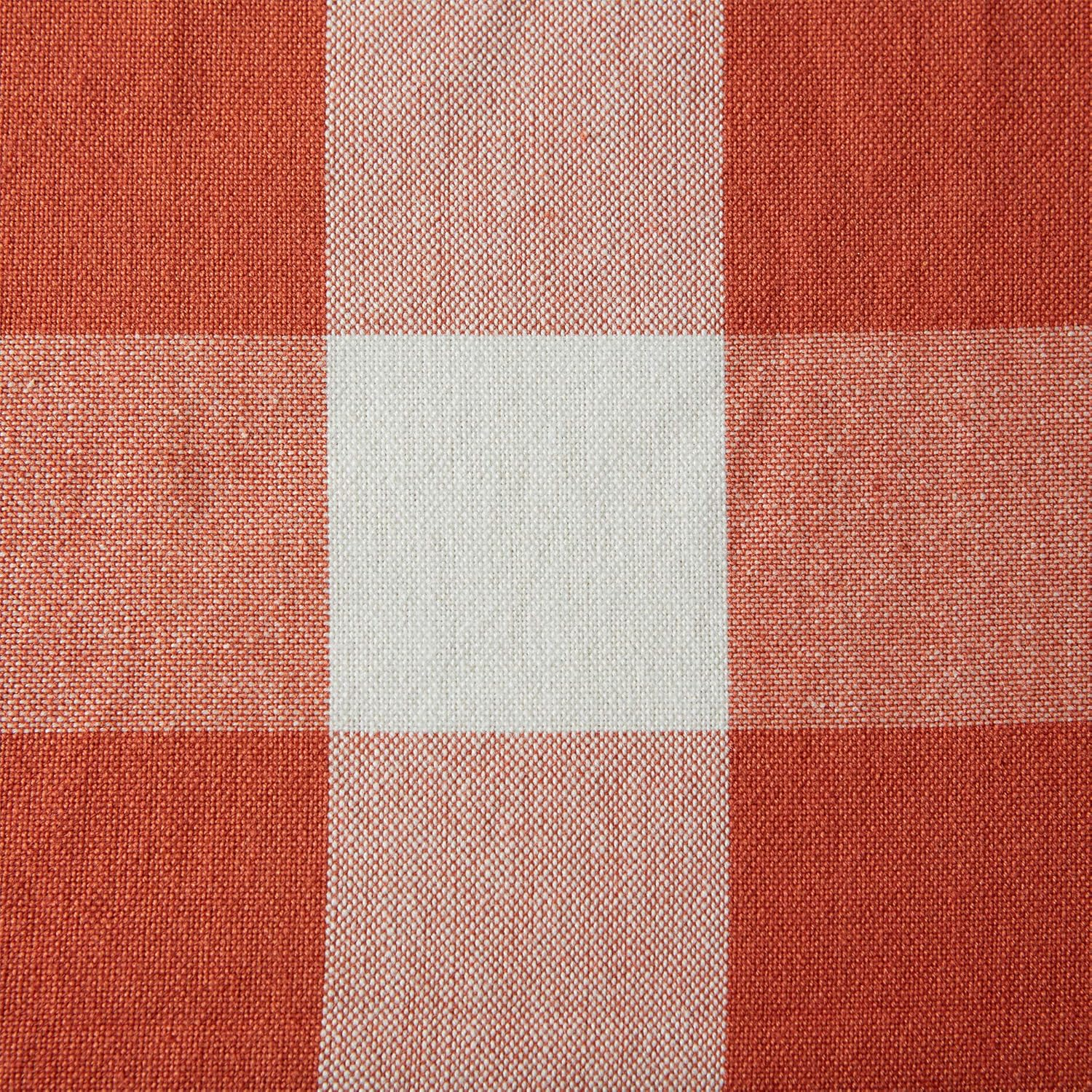 DII 14" x 108" Traditional Cotton Table Runner in Red and White Finish