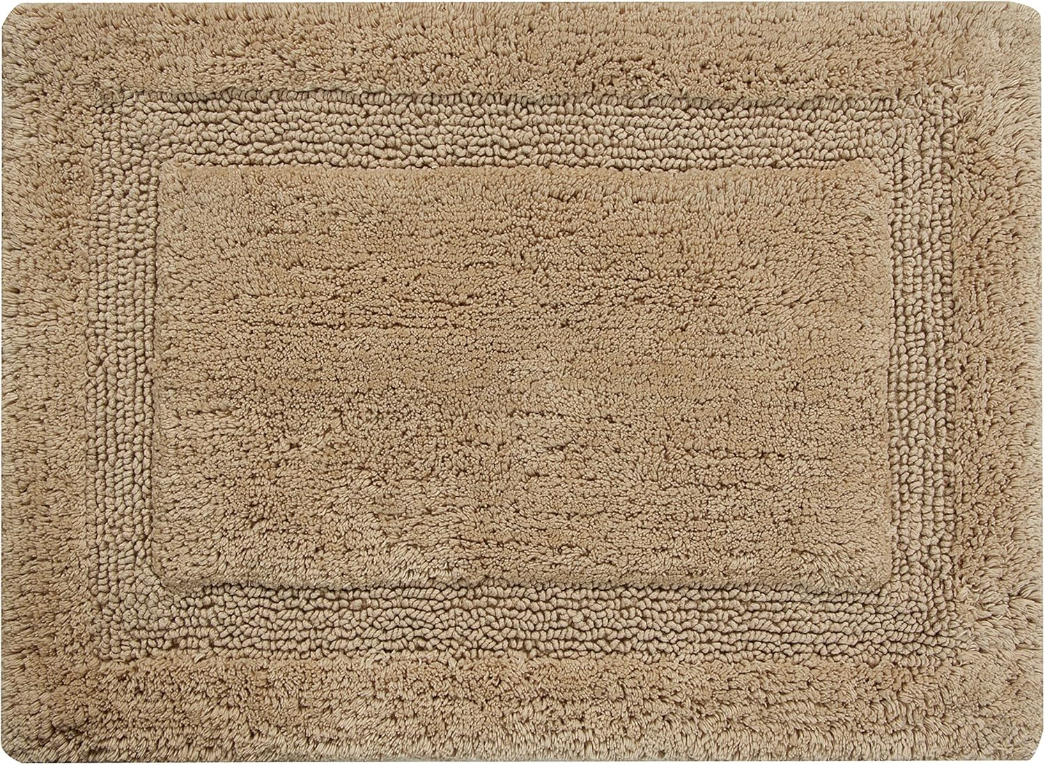 Saffron Fabs  Cotton Regency Bath Rug Beige 24 x 36