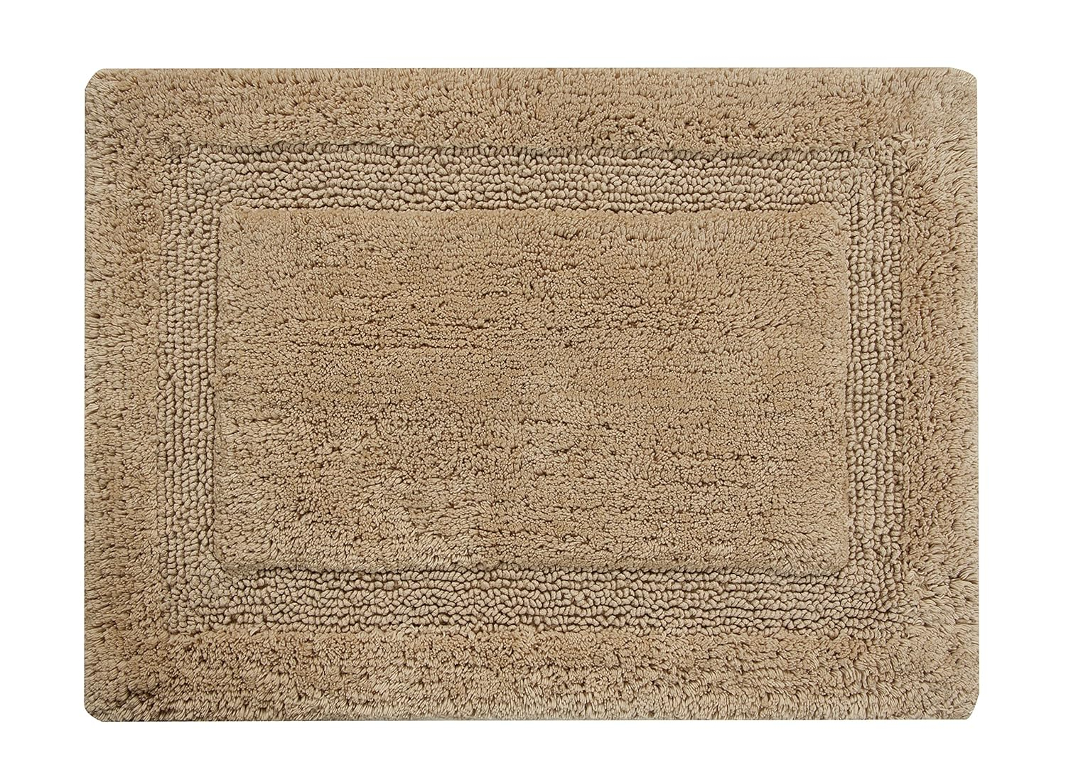 Saffron Fabs  Cotton Regency Bath Rug Beige 24 x 36