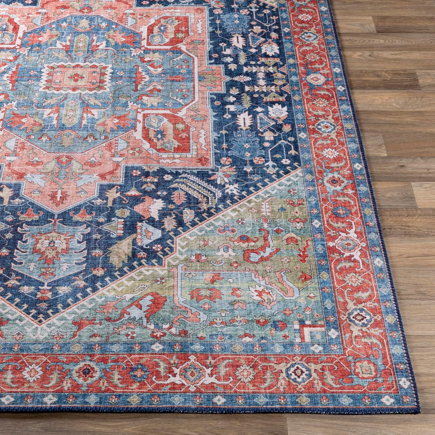 Bree Navy Doormat 2 ft. x 4 ft. Indoor Area Rug