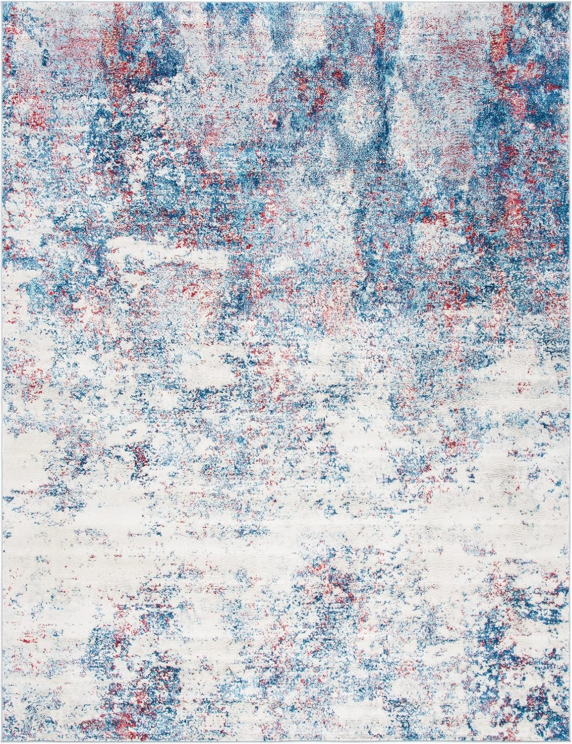 SAFAVIEH Brentwood Alaia Abstract Area Rug, 10' x 13', Navy/Red