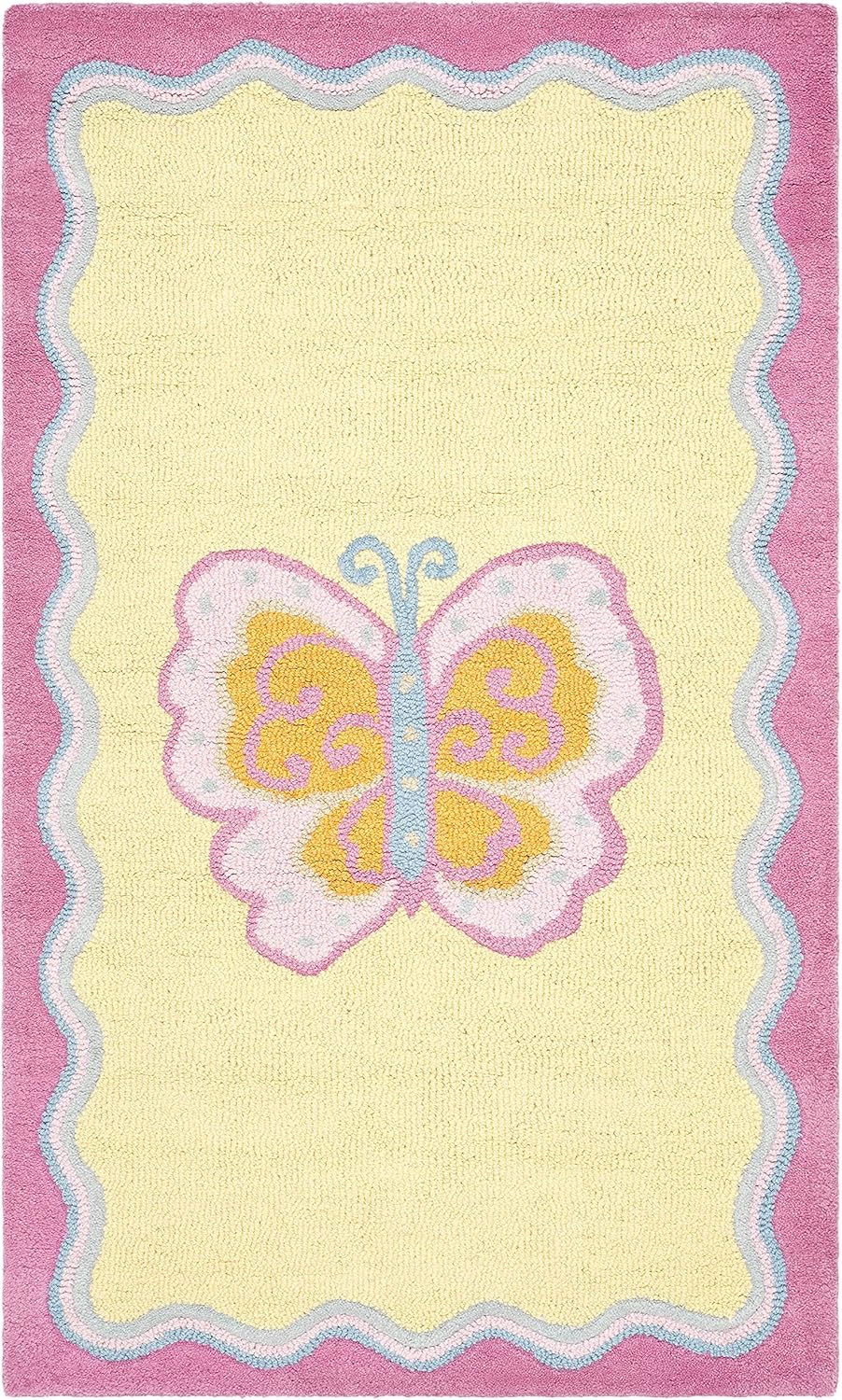 SAFAVIEH Kids Collection SFK394A Handmade Multi/Pink Rug