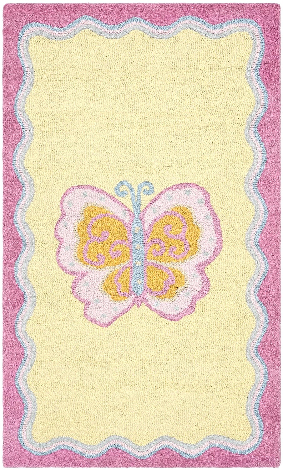 SAFAVIEH Kids Collection SFK394A Handmade Multi/Pink Rug