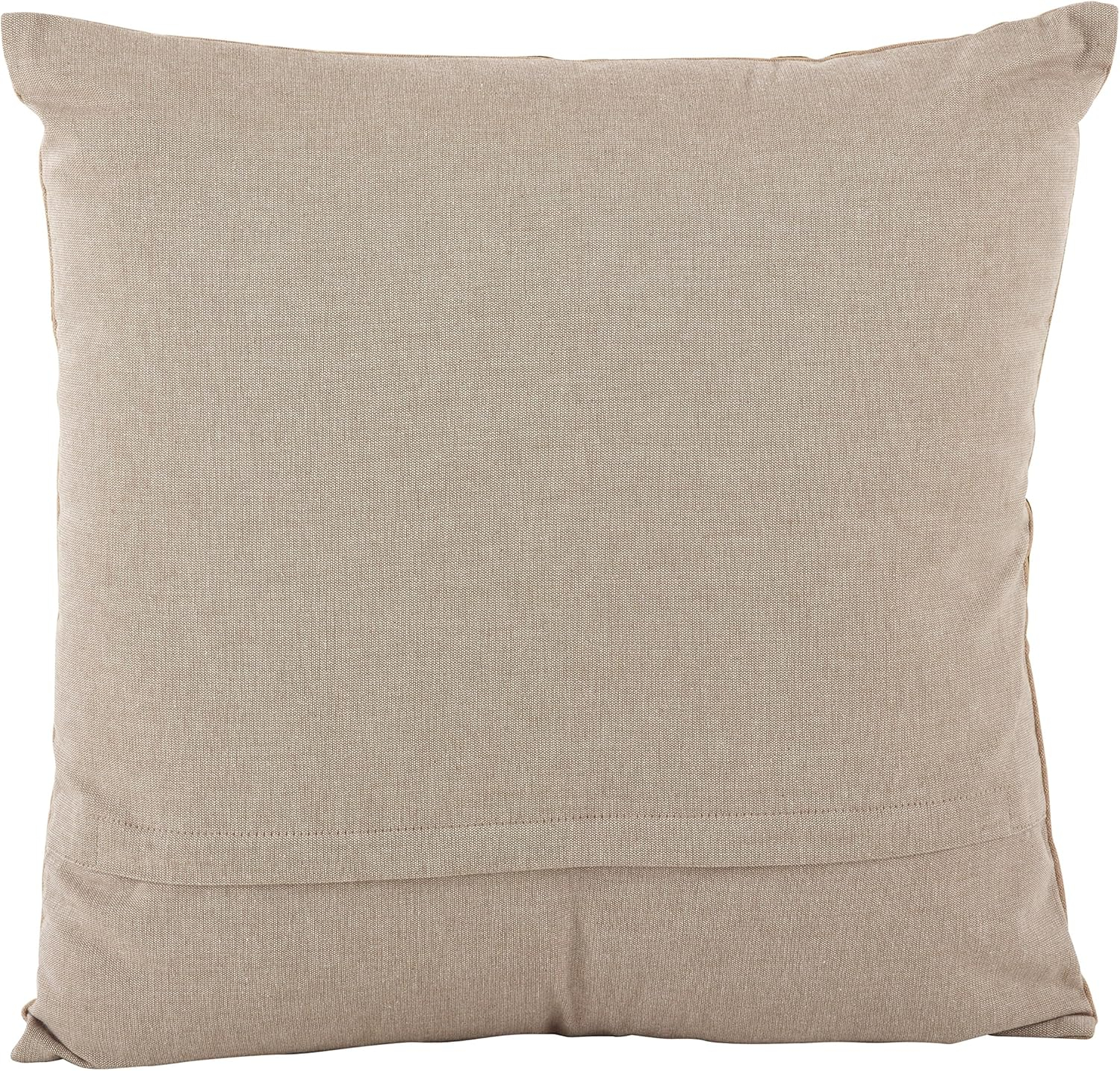 SARO LIFESTYLE Embroidered Floral Design Cotton Poly Filled Throw Pillow, 18", Green