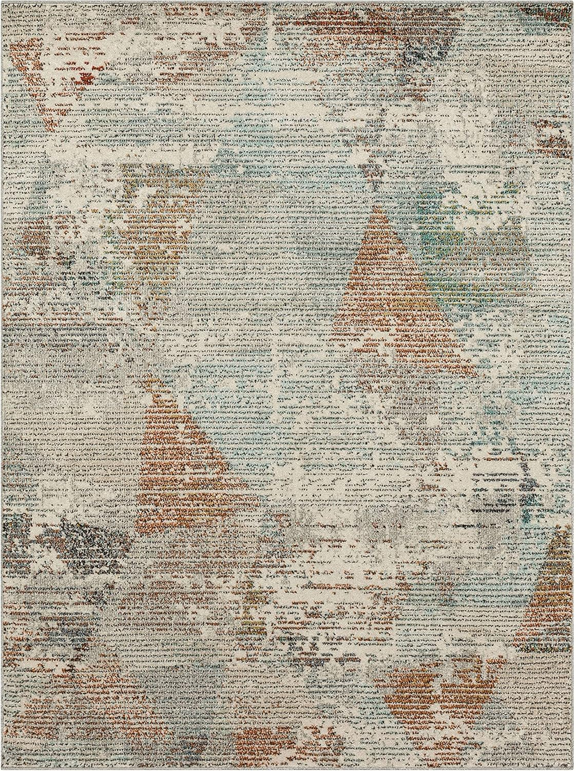 Mohawk Home Anderson Grey 1' 11" x 3' Abstract Geometric Area Rug Perfect for Living Room, Dining Room, Office