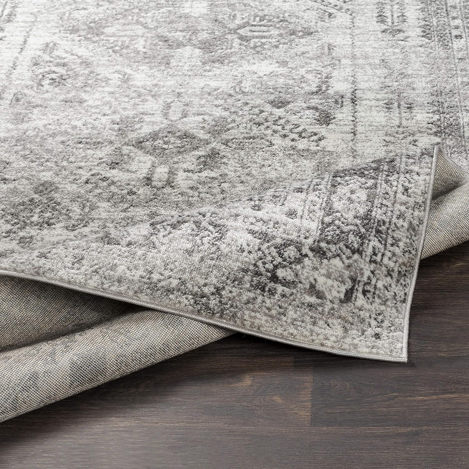 Livabliss Desta Vintage Oriental Area Rug,7'10" x 10'2",Charcoal