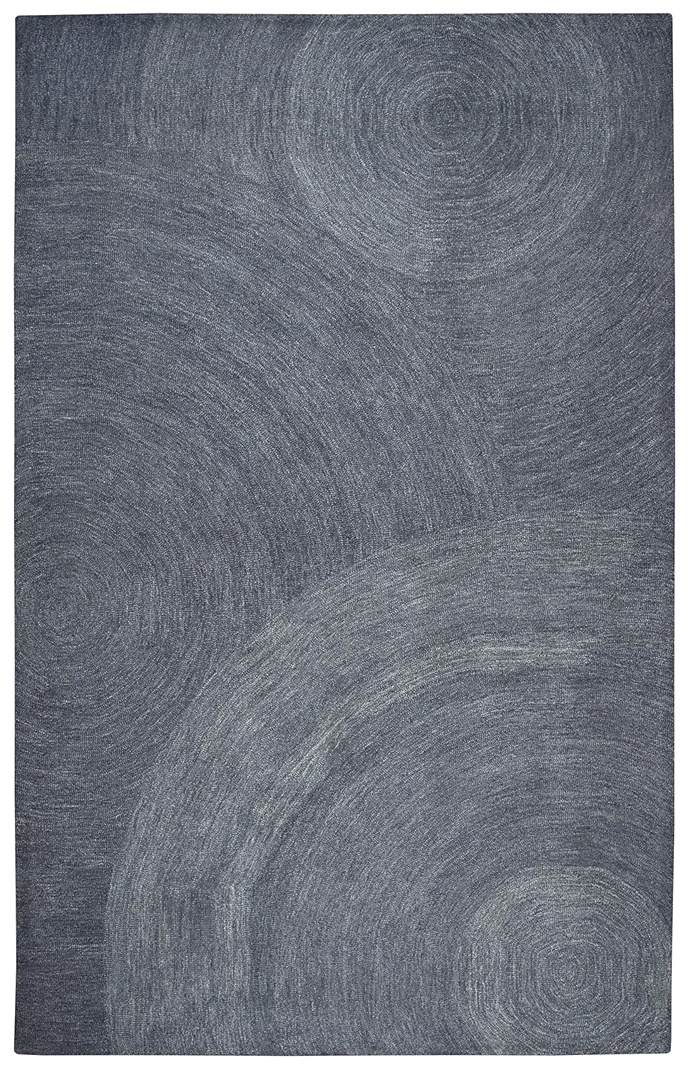 Rizzy Rugs Brindleton Area Rug BR801A Gray Circles Single Color 5' x 8' Rectangle