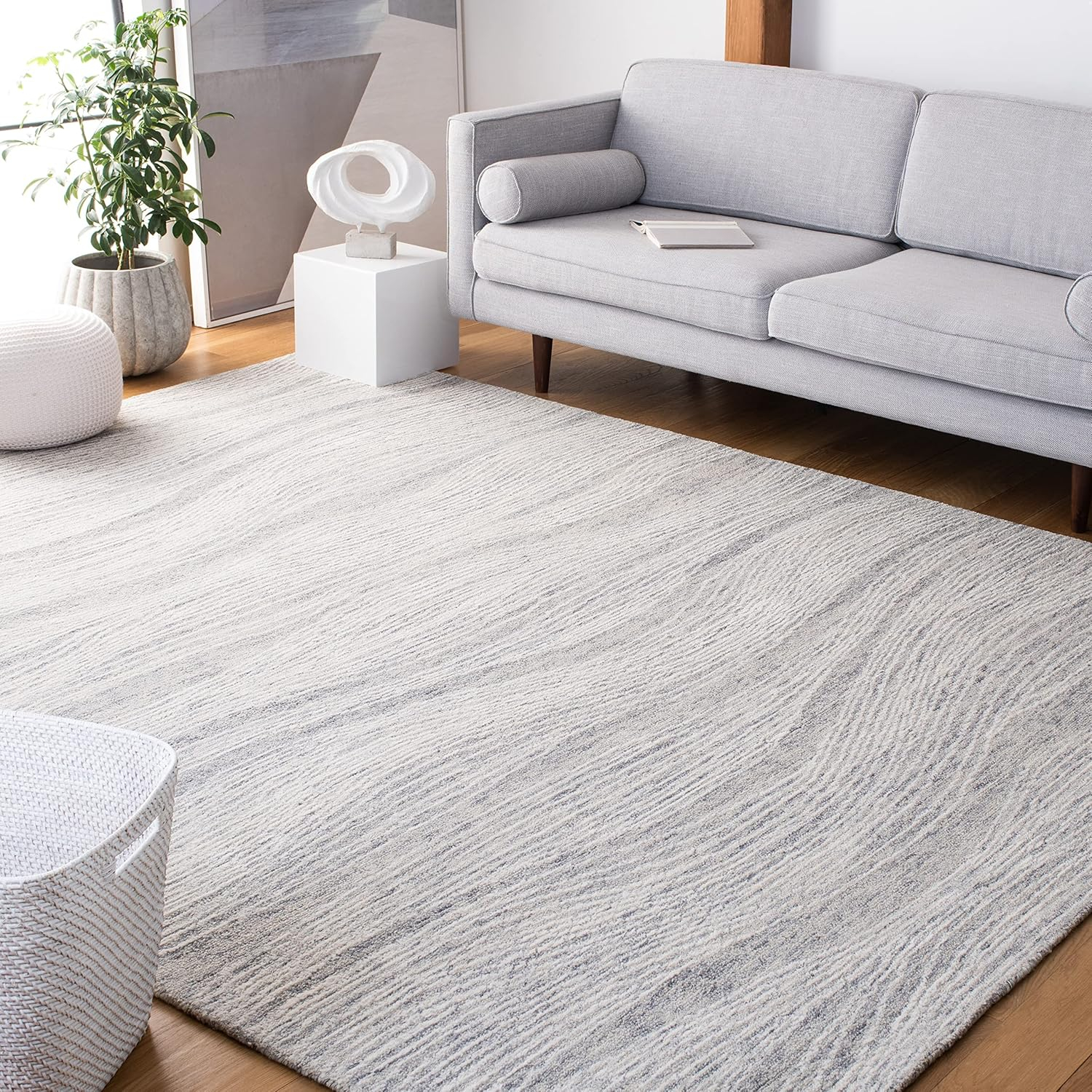 SAFAVIEH Metro Bridget Abstract Area Rug, Grey/Ivory, 8' x 10'