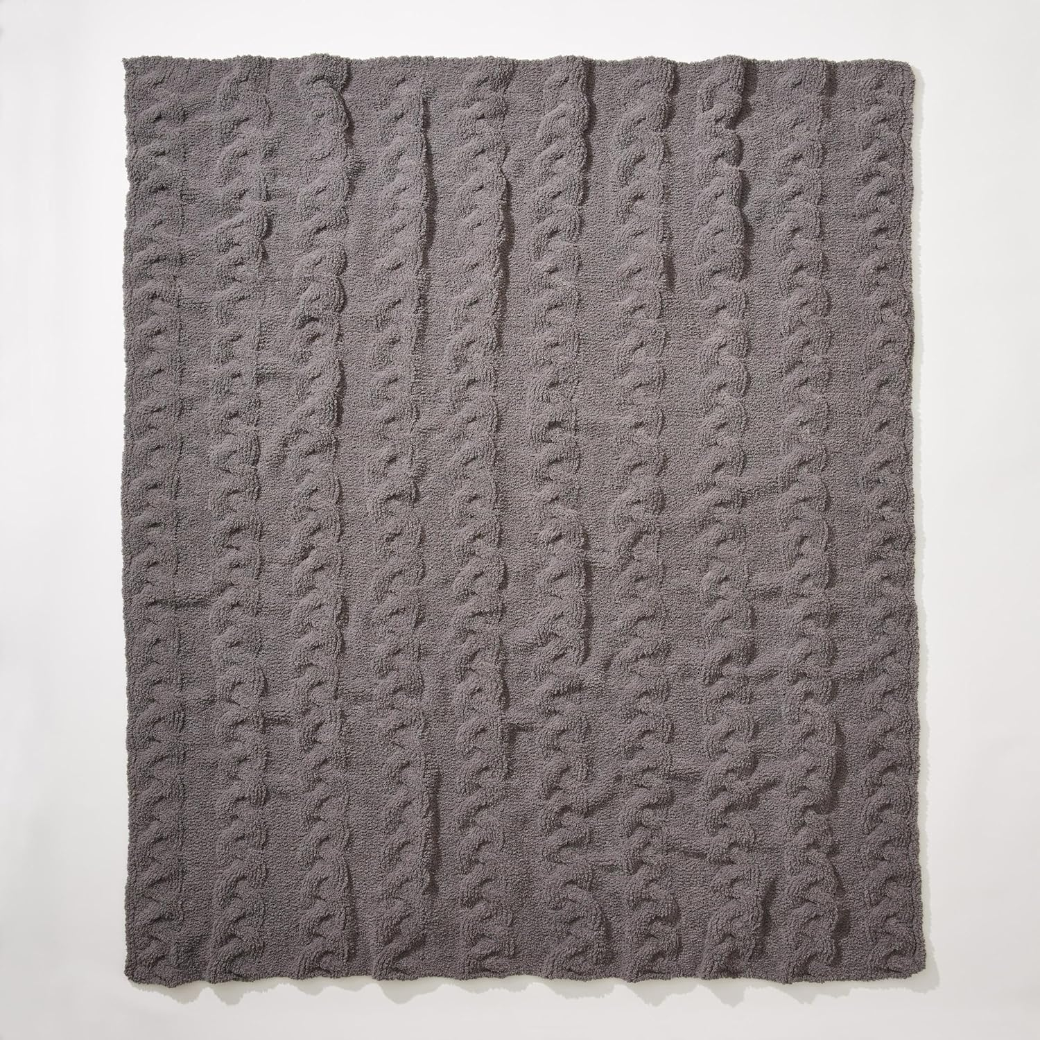 Tommy Bahama- Throw Blanket, Ultra Soft Chenille Bedding Set, Luxury Bedding for Bed or Couch (Solid Grey, 50 x 70)