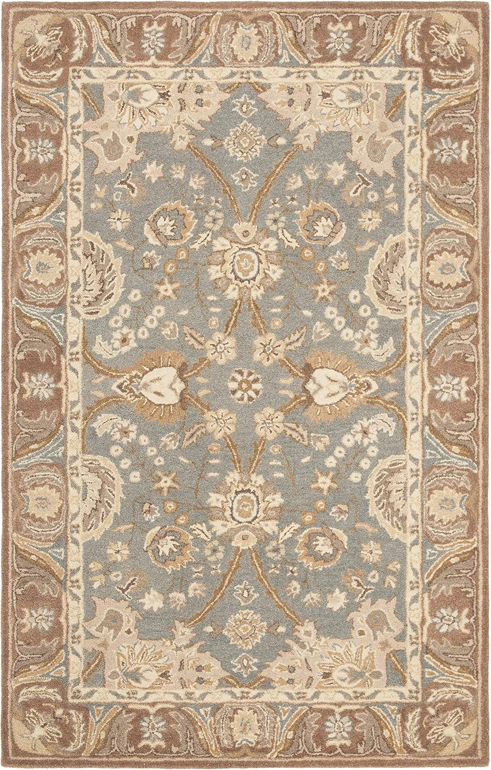 Handmade Tufted Elegance Green Wool 8' x 10' Area Rug
