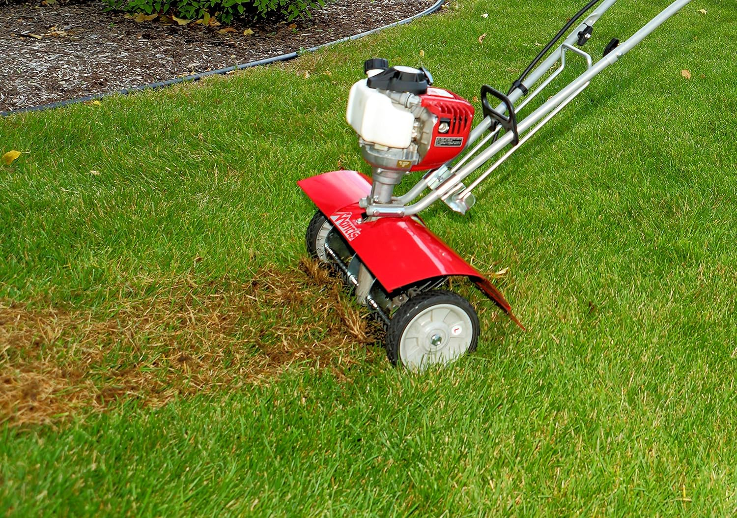Red Steel Manual Lawn Dethatcher Attachment