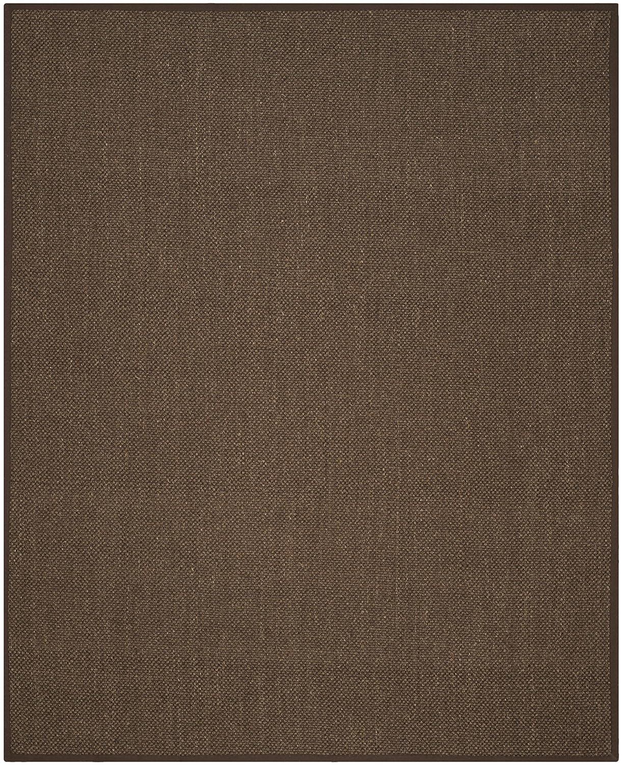 SAFAVIEH Natural Fiber Juniper Border Sisal Area Rug, Brown, 9' x 12'