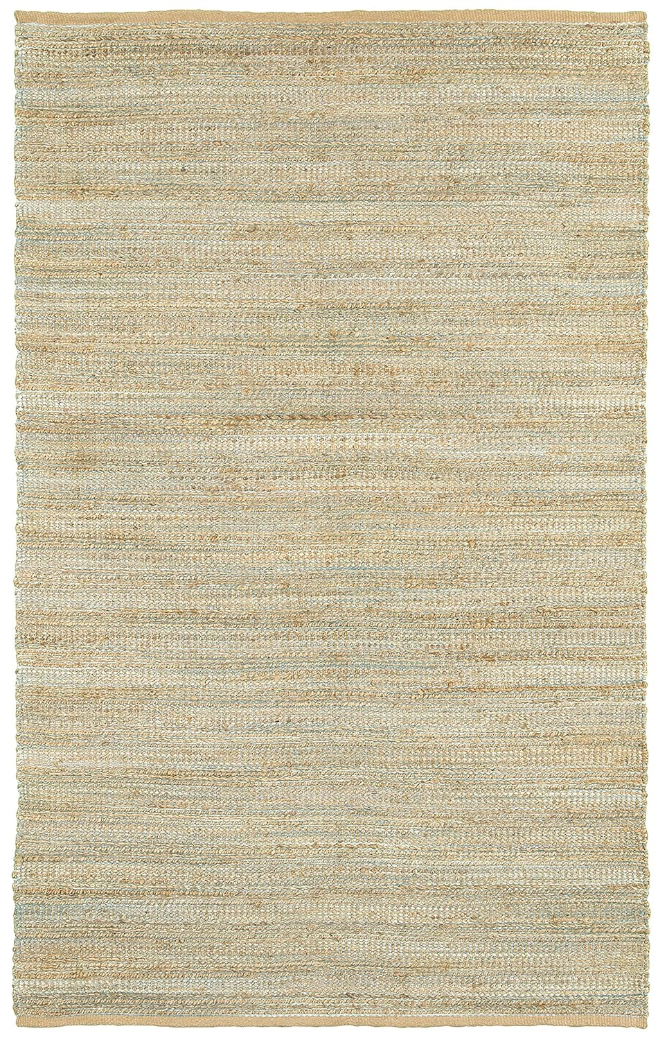 LR Resources Natural Fiber LR03337-SPA5079 Spa Blue Rectangle 5 X 7 ft 9 inch Plush Indoor Area Rug, 5' x 7'9",