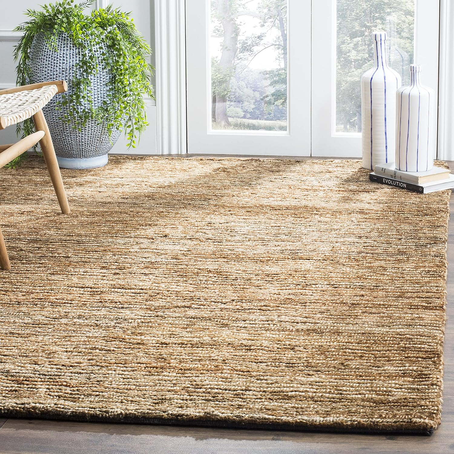 Handmade Natural Jute Rectangular 4' x 6' Rug